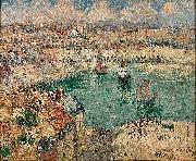 Gustave Loiseau Le Port de Dieppe oil on canvas